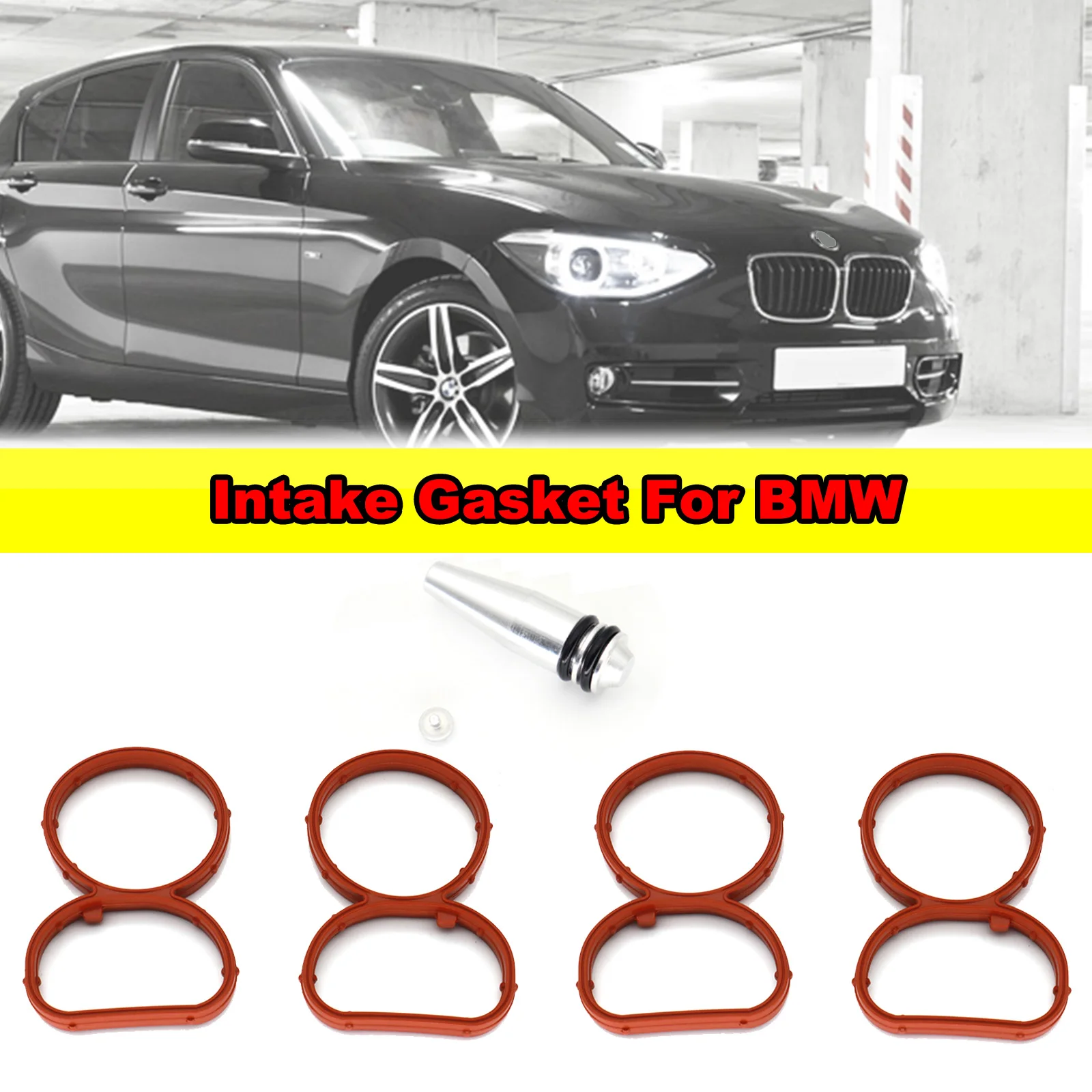 Car Engine Intake Inlet Swirl Flap Delete Blank Plug Bung Metal With Manifold Gasket for BMW N47 E90 N57 N57S 2.0D 11618507239