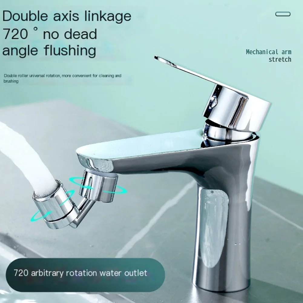 Splash Filter Faucet Kitchen Water Faucet Aerator Flexible 720 Degree Rotate Faucet Diffuser Water Saving Nozzle Sprayer Acces