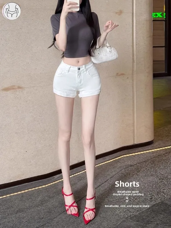 American Sle Hot Girl Low Waist Wide Hip Denim orts Women Summer New Slimming Small Size Versatile Hot Pants