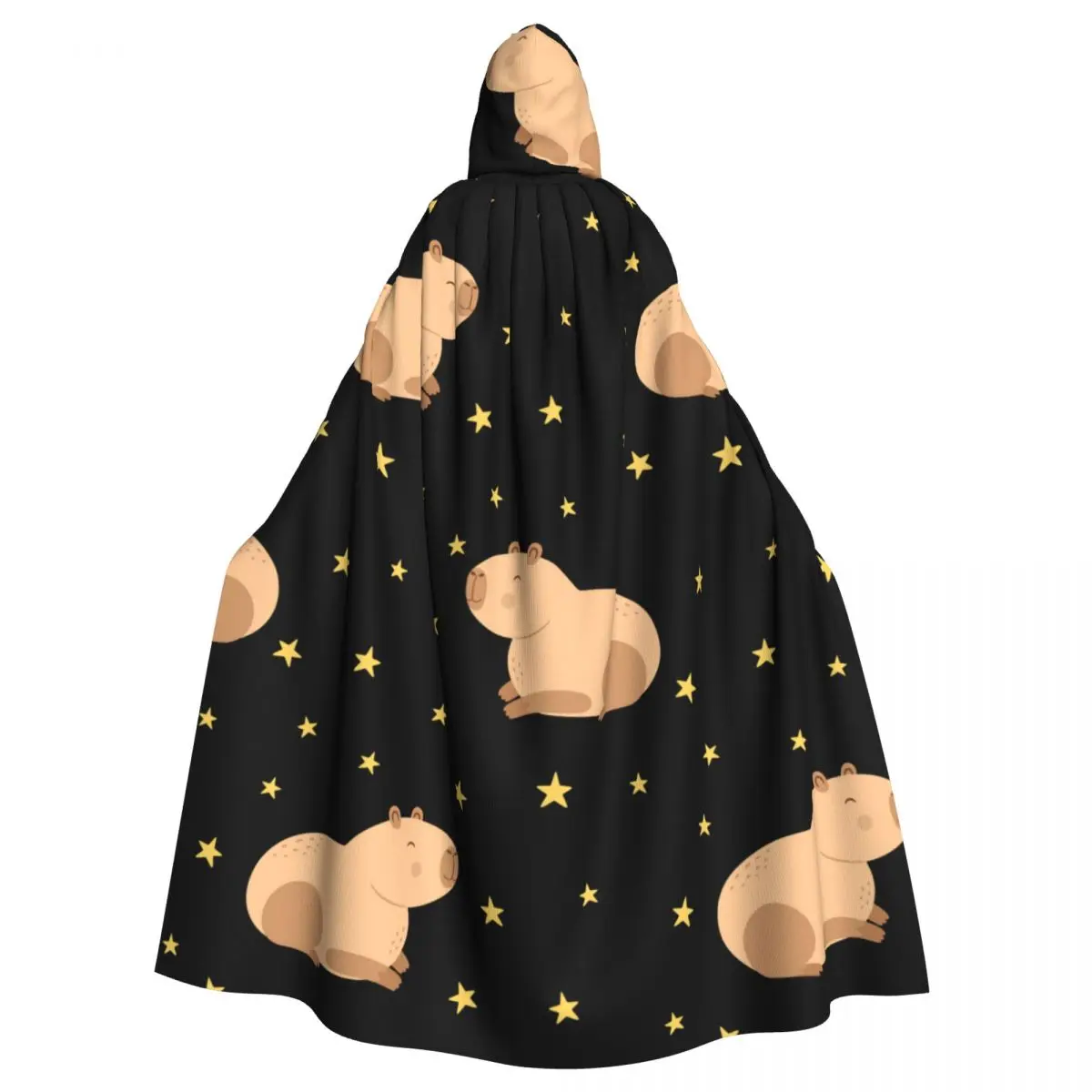 

Hooded Cloak Unisex Cloak with Hood Capybaras And Stars Cloak Vampire Witch Cape Cosplay Costume