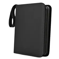 Premium 9 - Pocket Trading Card Holder with Zipper (Black)