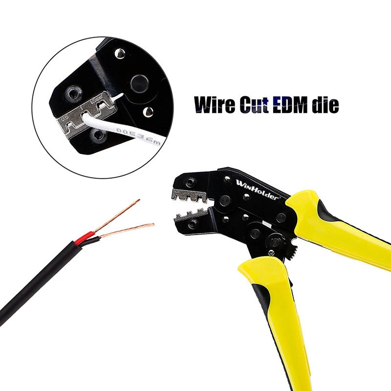 Winholder Professional Crimping Tool Wire Crimper Plier Self Adjustable Ratchet Terminal Non-insulated Cable Connectors Electric 4