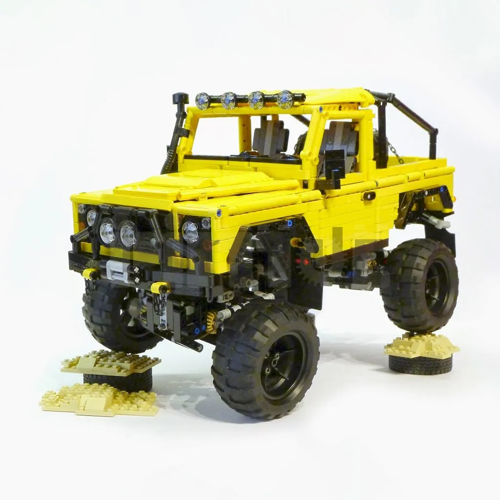 

Moc-1871 Defender 90 Camel Off-road Vehicle Jeep Building Blocks Stitch Toys For Adults Kids Boys Girls Ages 12+