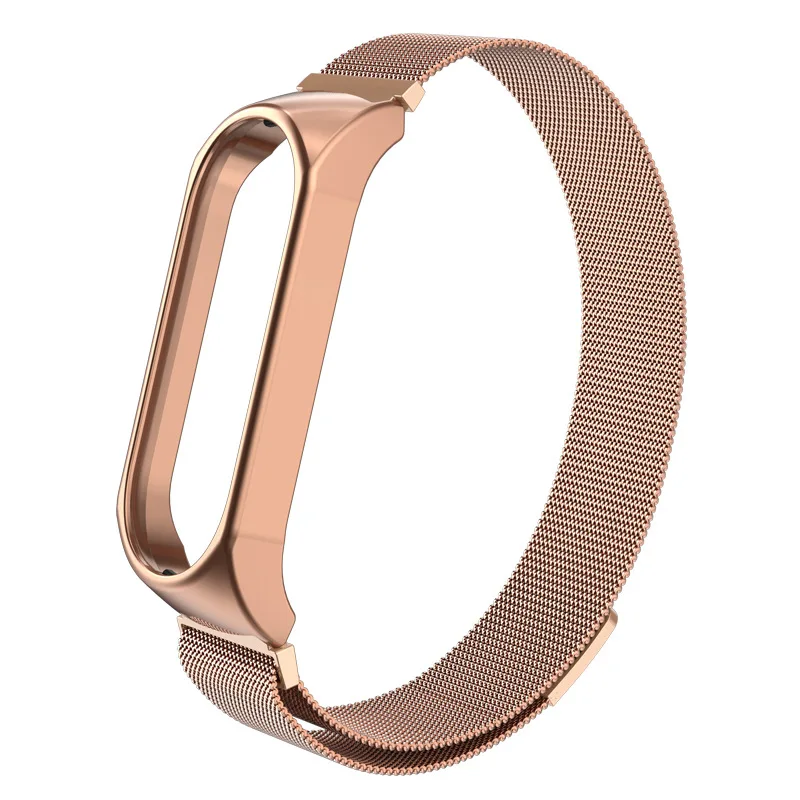 Rose Gold Stainless Steel Sports Strap