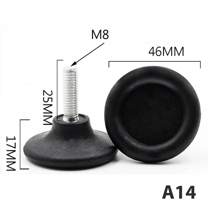 Adjustable Levelling Machine and Furniture Feet (Set of 4)