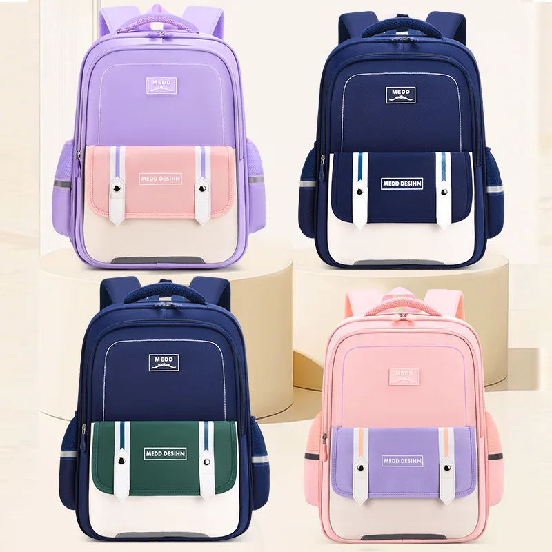 Lightweight Waterproof Kids School Backpack for Boys School Bag Grade 3-6 Large Capacity Casual Travel Shoulder Bag for Students 1