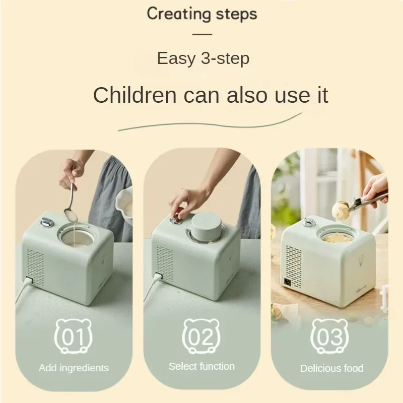 Icecream Maker Homemade Automatic Yogurt Cone Machine Kitchen Appliances