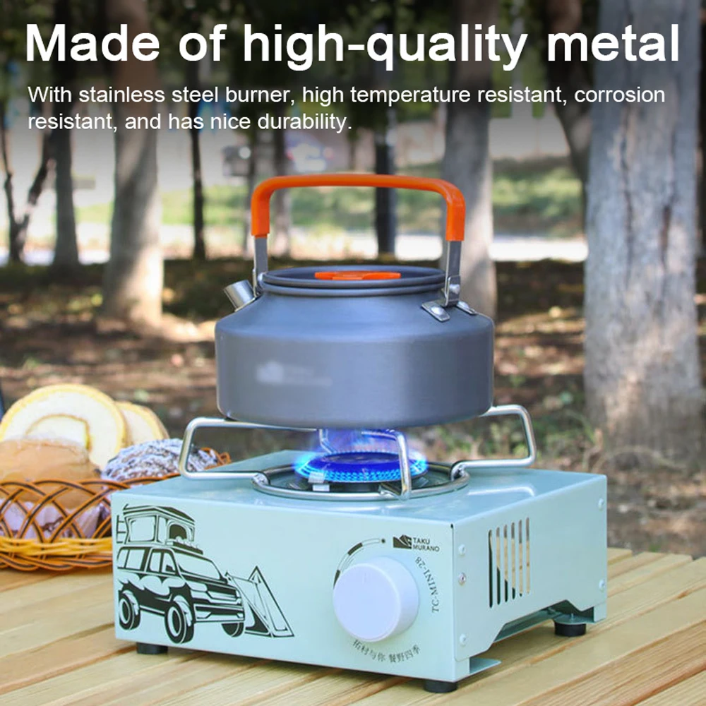 

Cassette Stove Portable Gases Burner Butanes Stove 2100W with Piezo Ignition for Outdoor Cooking Camping Pincnic Barbecue