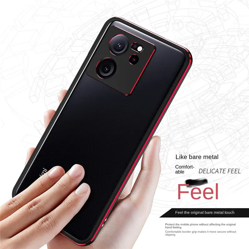 For Xiaomi 13T Pro 13TPro Case Deluxe bumper Ultra Thin Aluminum Shockproof Metal Frame Hard Cover for Xiaomi Mi 13T Xiaomi13T