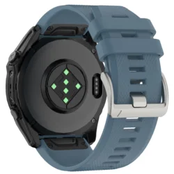 Premium QuickFit Soft Silicone Watch Band Strap, 22 - 26mm, - 22mm Fenix 6 7 Pro (Rock Blue)
