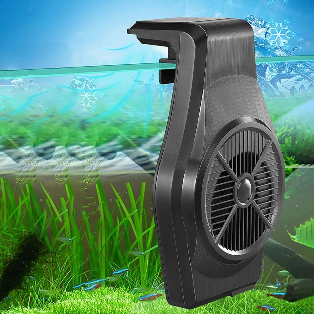 Aquarium Cooling Fan USB Powered Adjustable Speed Water Surface Cooler For Fish Shrimp Grass Tank Temperature Control System