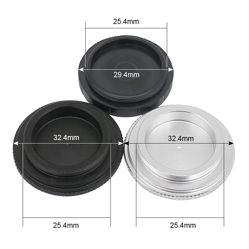 C/CS Lens Cap Industrial Camera Lens Dust Cover Electronic Eyepiece Cover 25.4mm Diameter Camera Covers