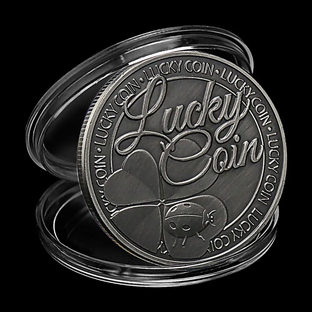 Lucky Coin Creative Gift Commemorative Because You Deserve All The Happiness In Tthe World Plated Collectible Souvenir | Дом и сад