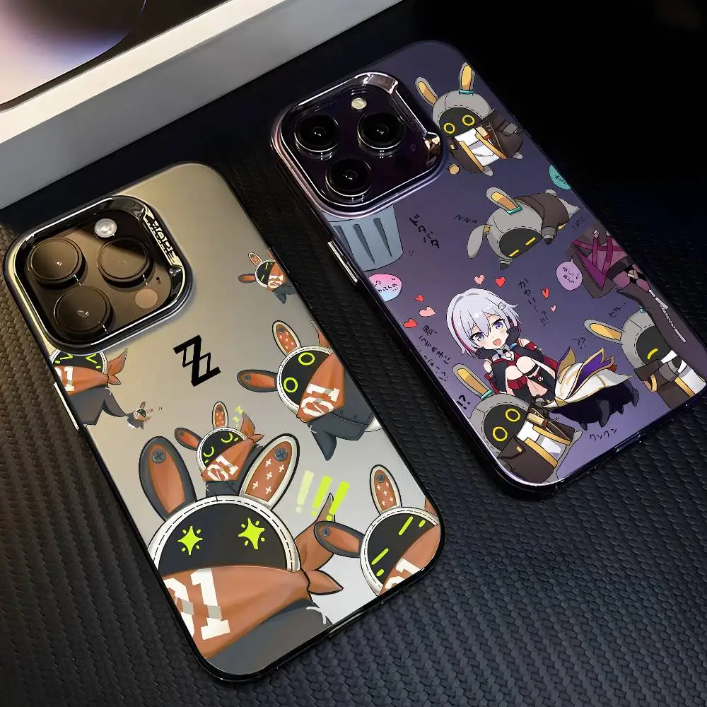 Zenless Zone Zero Bangboo Multicolor Matte Laser Metallic Aurora Phone Case
