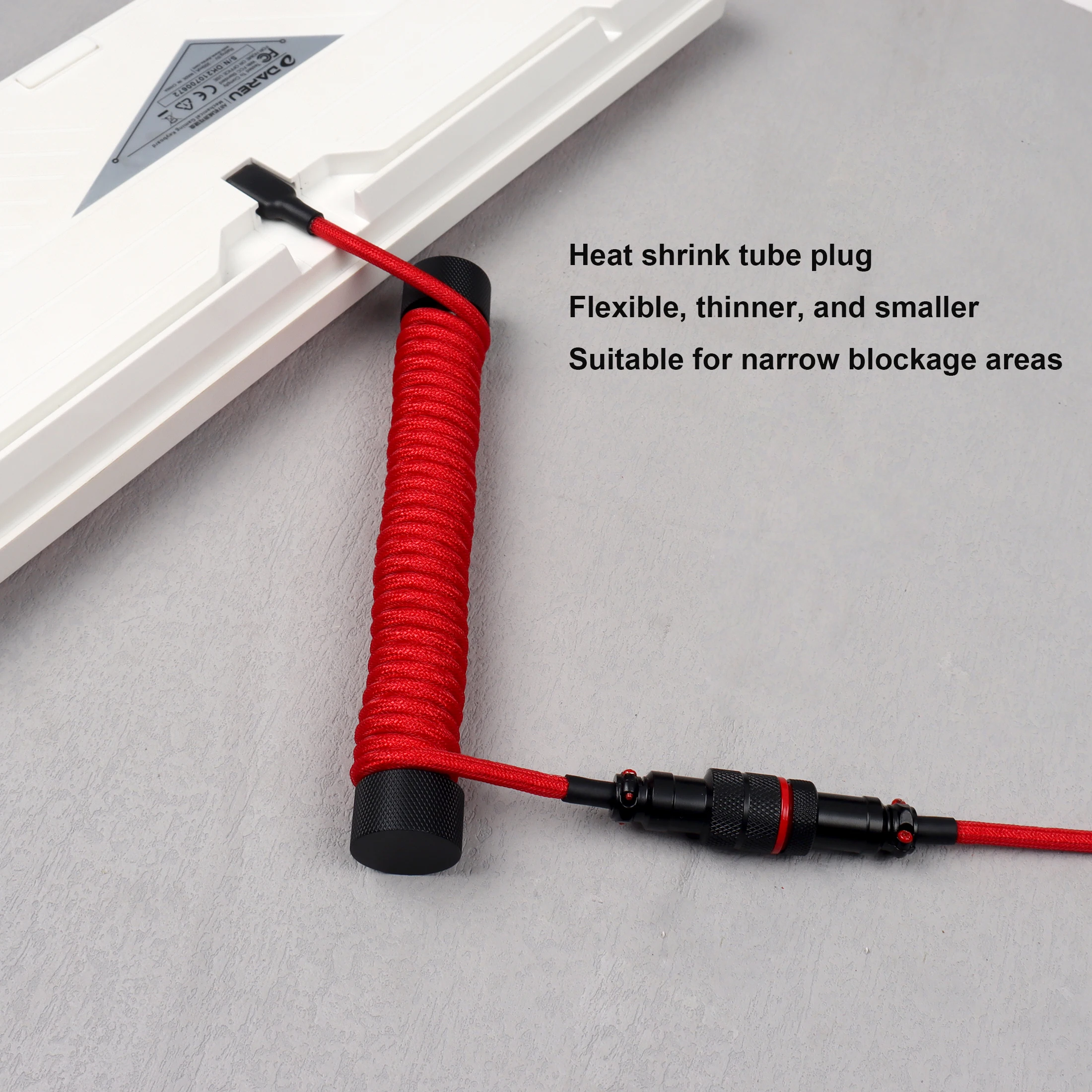 코일 키보드 케이블 보호 막대 코일 USB 유형 C 케이블 웨이트 로드 릴 스틱 케이블 정리함