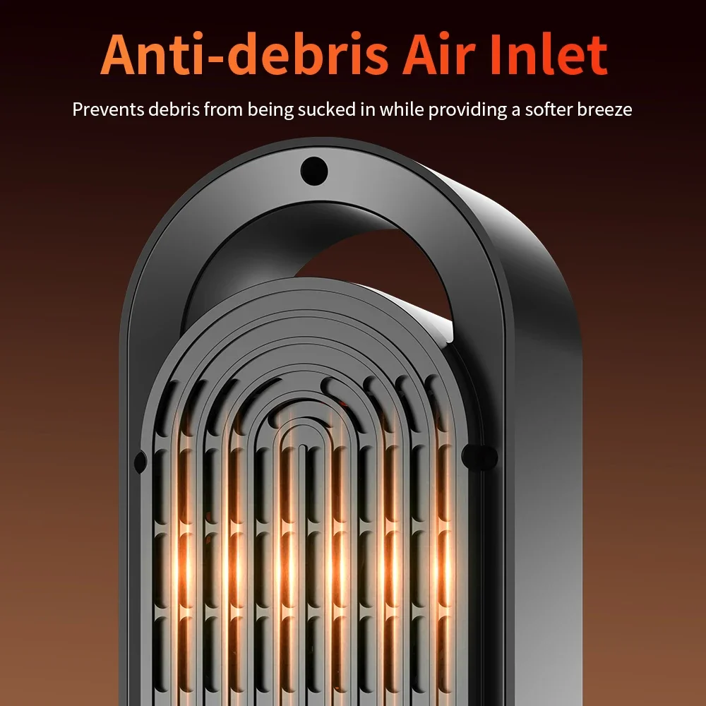 1000 W elektrische Heizung, tragbare Mini-Desktop-Heizlüfter, intelligentes Heißluftgebläse, Zuhause, Schlafzimmer, Büro, Wärmemaschine für den Winter – Detail 8