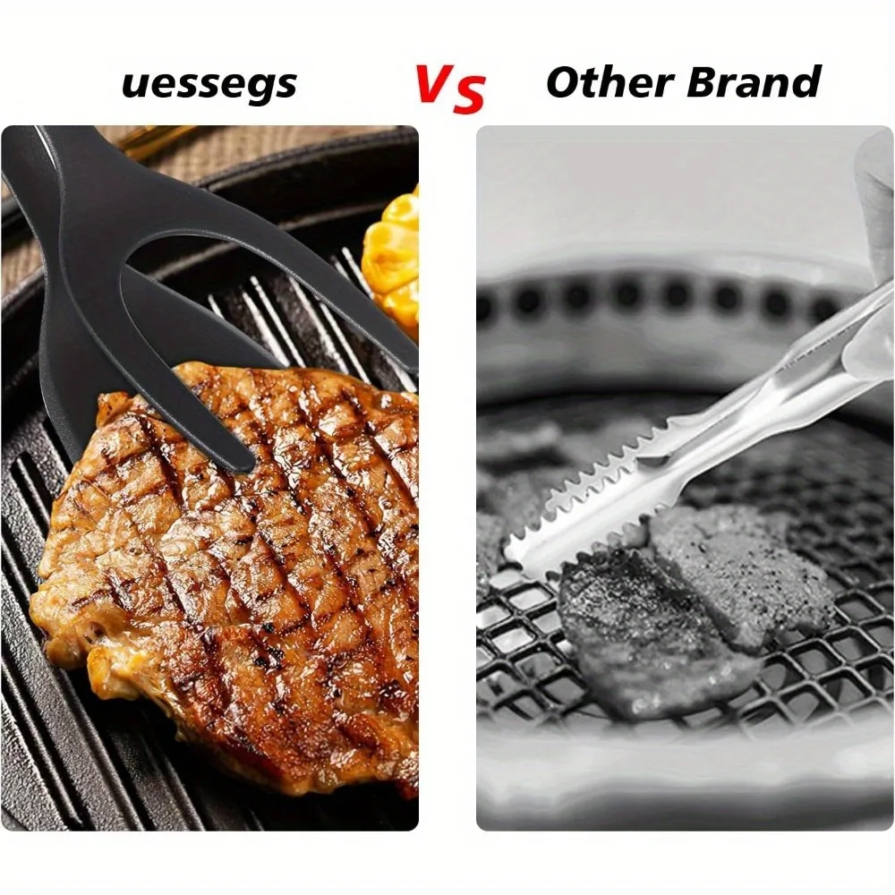 Two-in-one Clip-on Flip Spatula for Bread Fish Pancake Toast Omelet Barbecue Home Kitchen Cooking Tools 5
