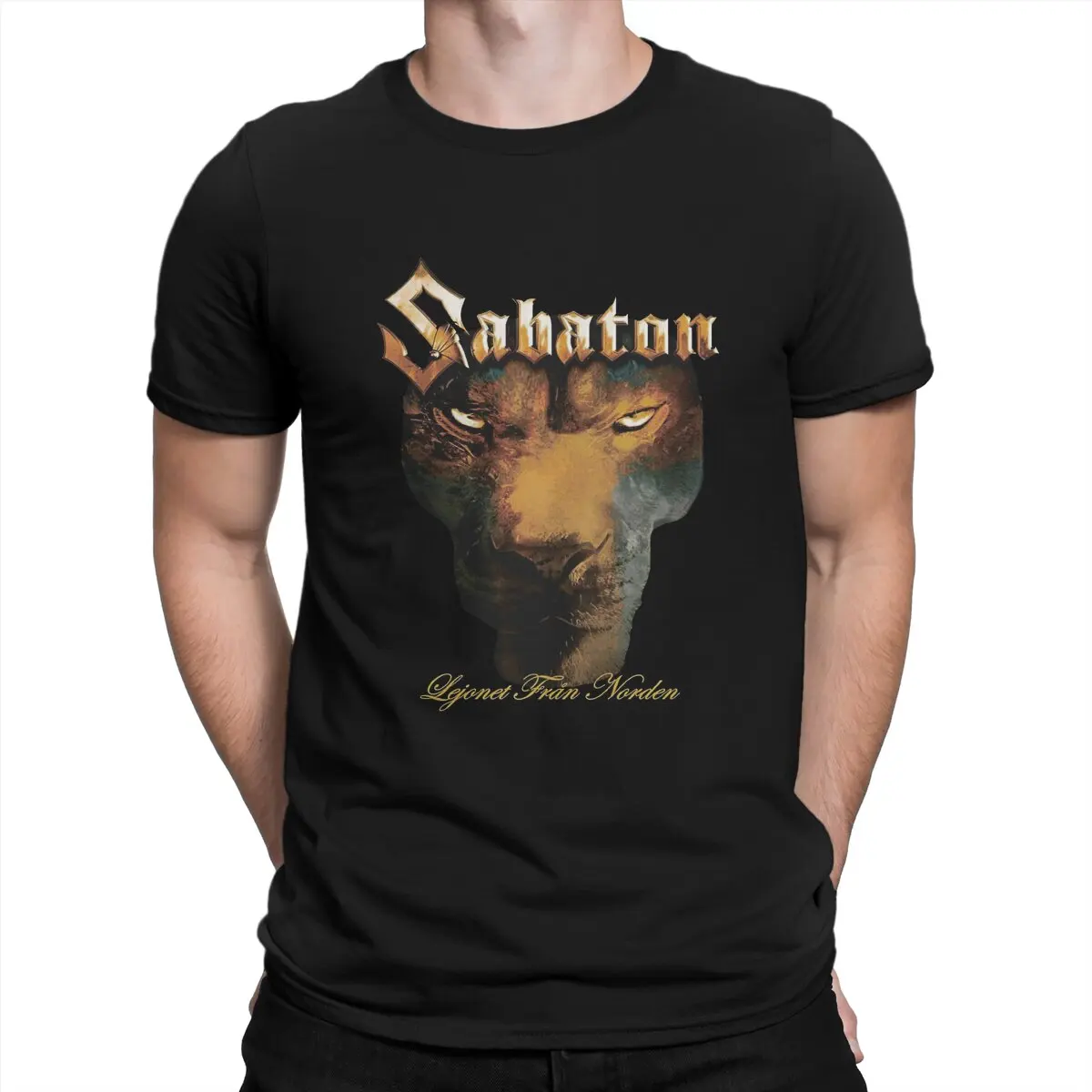 

Trending Music T Shirt for Men Cotton Vintage T-Shirts Crewneck SABATONS Band Tees Short Sleeve Clothing Graphic Printed