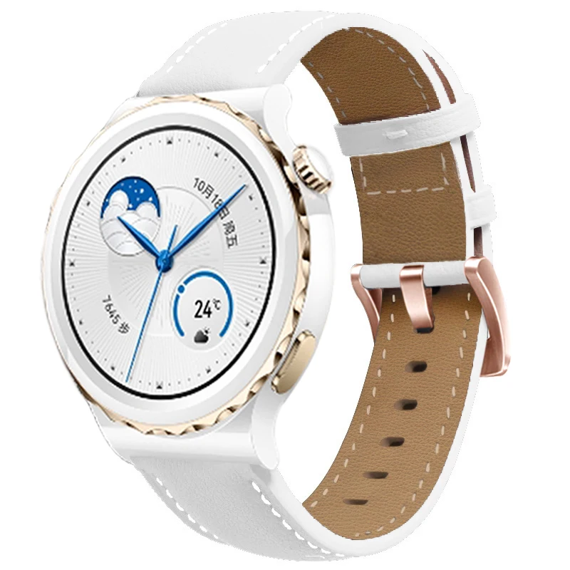 Elegant 20mm Leather Watchband | Premium Wristband Bracelet Replacement Strap