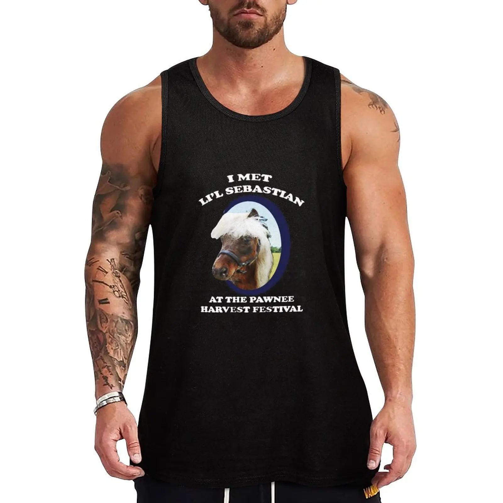 

Li'l Sebastian T-Shirt Tank Top Men's sleeveless gym shirts T-shirt man