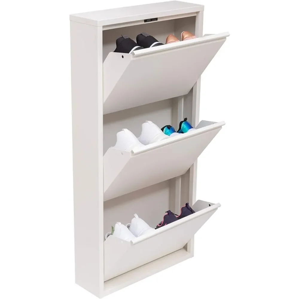 

Modern 3 & 4 Drawer Shoe Cabinet 3-4Tier Shoe Rack Storage Organizer (White) (3 & 4Tier) (3 Tier)Freight Free Shoes Living Room