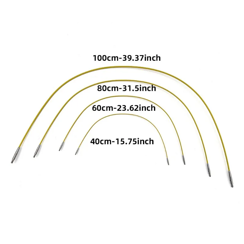 Knitting Needles Crochet Kit Crochet Hooks Knitting Supplies Crochet Needles Knitting Material Knitting Craft Supplies Aluminum Circular Knitting Needles Set Interchangeable Crochet Hooks Knitting Accessories Weaving Yarn Needle Kit