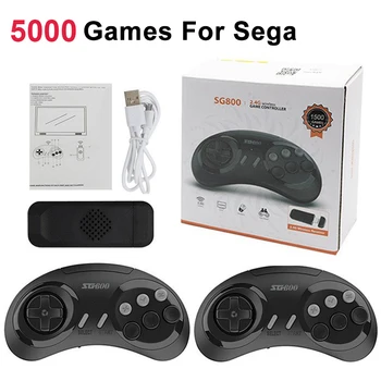 Console di gioco retrò HD TV videogioco Stick 16 Bit per Sega Genesis Built-in 5000 giochi classici con controller Gamepad SG800