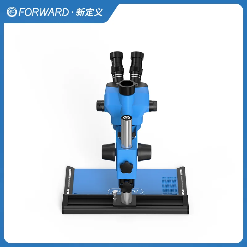 FORWARD × SOPTOP Trinocular Continuous Zoom Microscope 4K Camera
