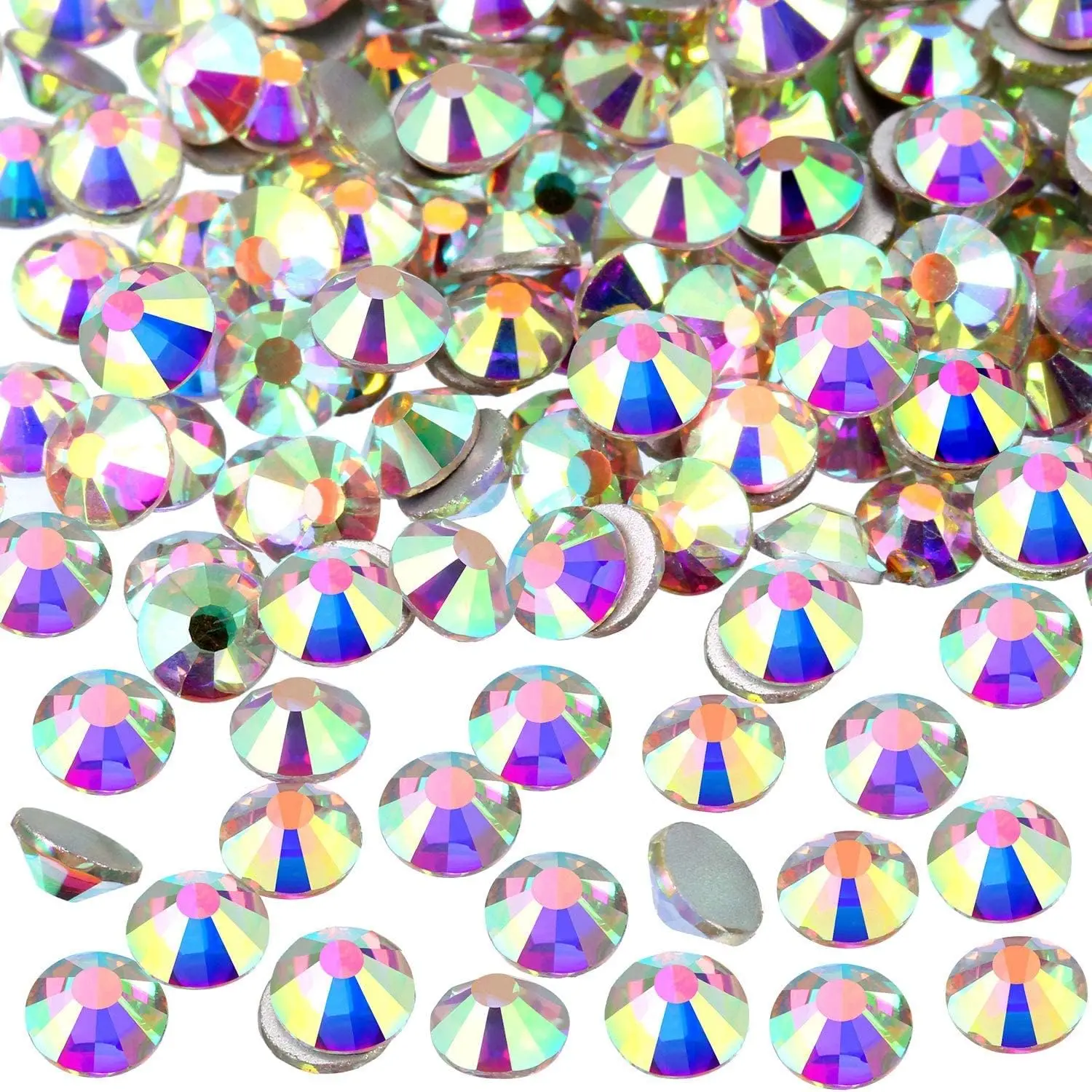 Flat Back Resin Rhinestone 3MM 4MM 5MM Non Hot Fix Jelly Rhinestones Stones  For Craft DIY Tumblers Shoe Decoration