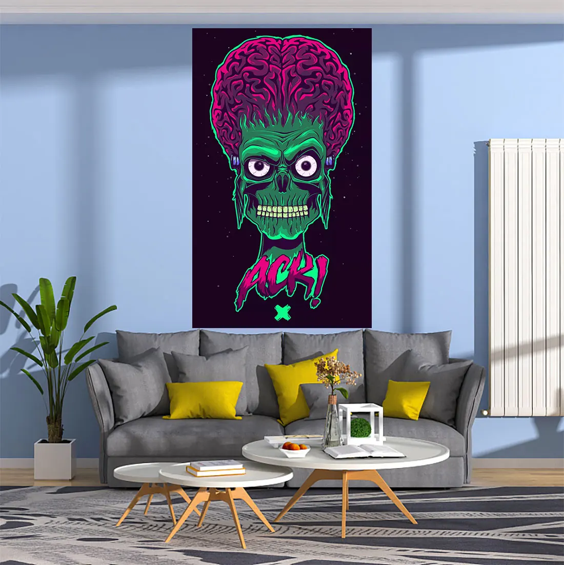 

QdDeco, настенный гобелен в стиле ужасов, украшение для спальни или гостиной, украшение для дома