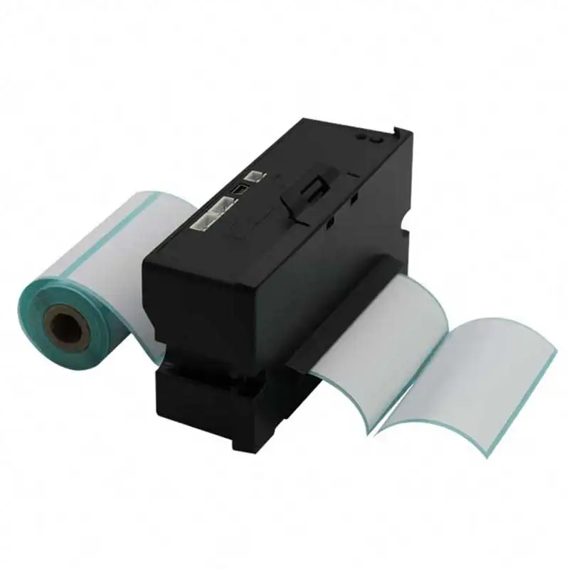 80mm 내장형 열전사 라벨 프린터 USB+시리얼 패널 프린터 모듈 자동 커터 포함