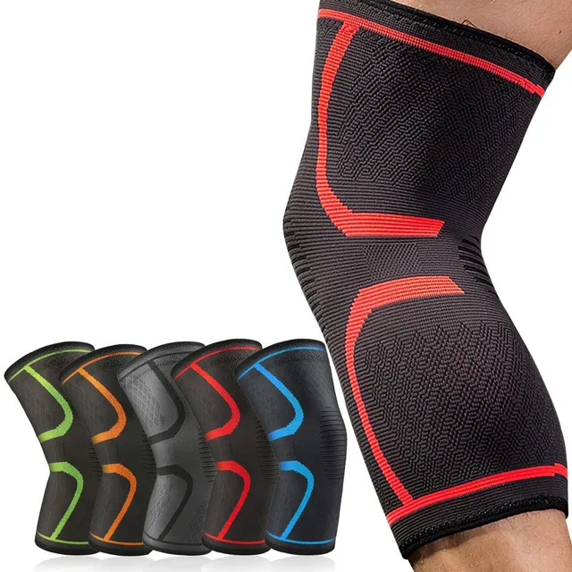 WOSWEIR-1 PC Elastic Knee Pads Nylon Sports Fitness Kneepad Fitness Gear Patella Brace Running Basketball Volleyball Support