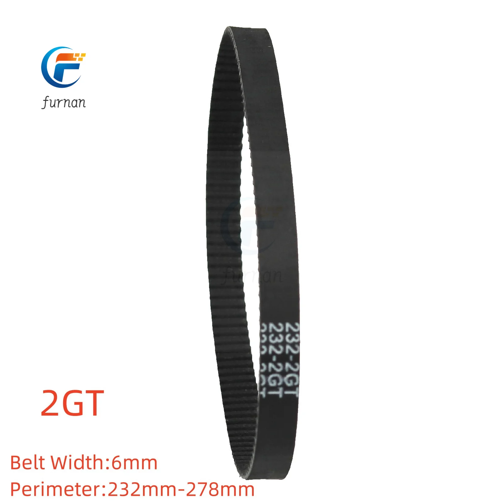 

3D Printer GT2 Closed Loop Rubber 2GT Timing Belt Width 6mmLength 232 240 244 250 252 260 264 268 274 278 mm Transmission belt