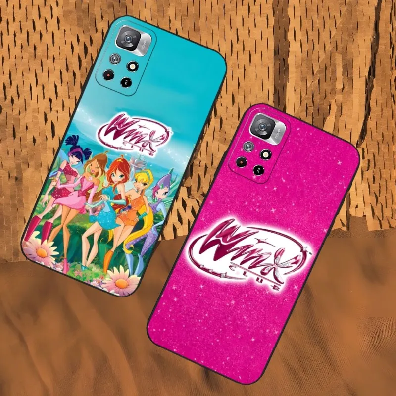 Custodia Per Telefono Girl Winx Catoon Clubs Per Xiaomi 13 Poco M3 F3 X4 M4 X4 Gt 11 9T 9 12 11T 9Se 11I Pro Ultra Note10 Lite Cover Posteriore