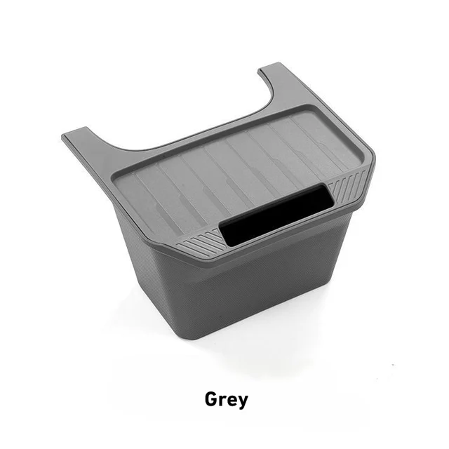 For Tesla Model Y Rear Center Console Storage Box TPE Organizer Box