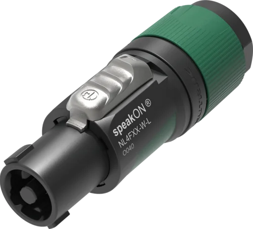 Swiss made NEUTRIK NL4FXX-W-L 4 pole speakON cable connector screw terminal assembly Cable Diameters 10 to 16MM cable connector assembly