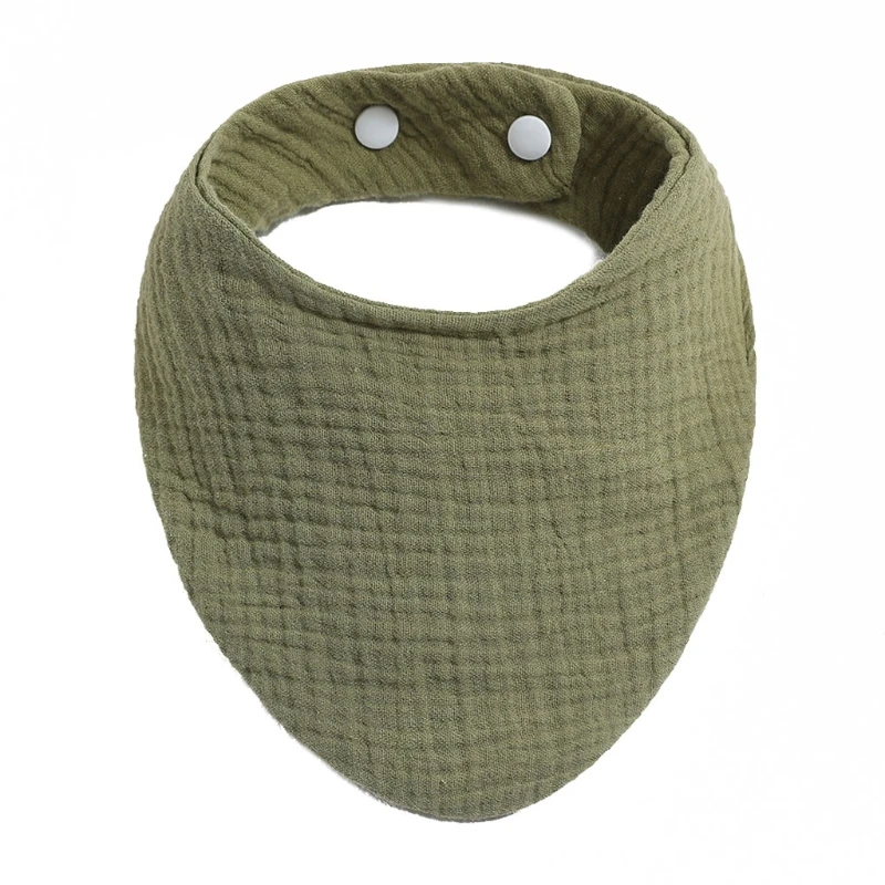 Organic Cotton Muslin Baby Bandana Bib - Soft & Absorbent Scarf