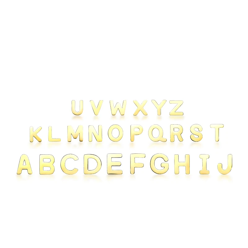 

14K Gold Plated Stud Earrings Hypoallergenic Stainless Steel Fashion Tiny Alphabet Letter Initial Earrings for Women Girls