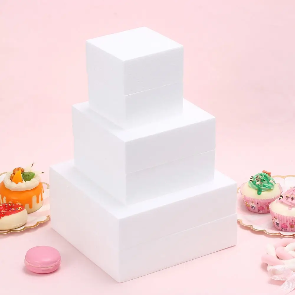 White Foam Cake Mould for Decorating and Display
