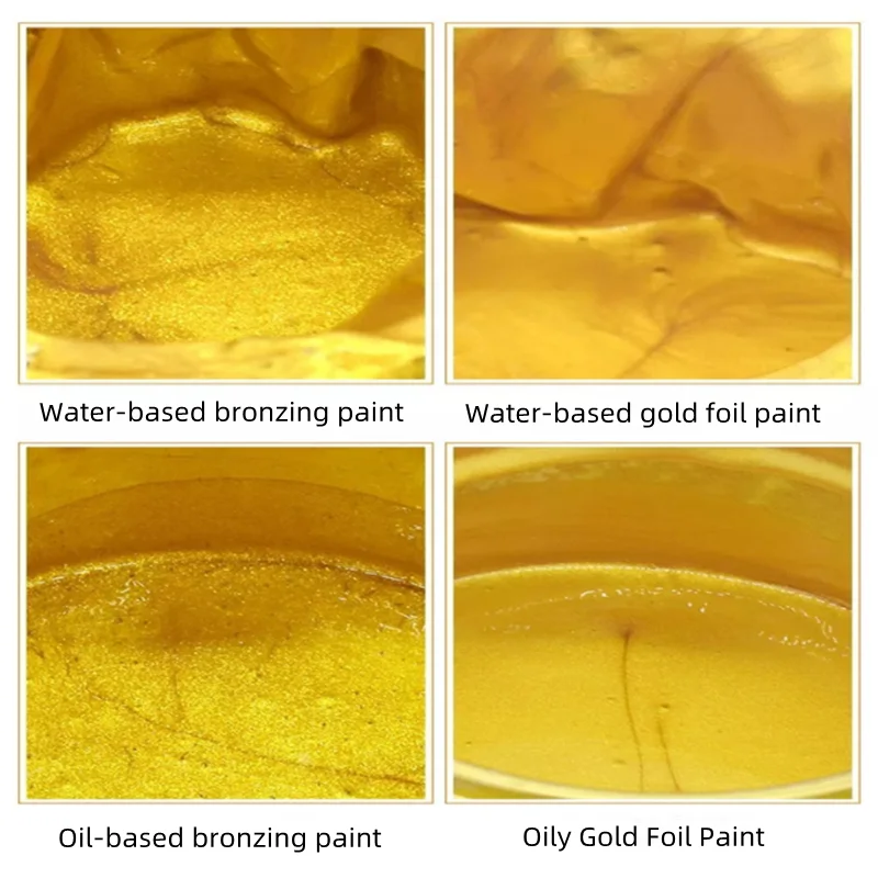 100ml Gold Paint Metallic Acrylic Paint,waterproof Not Faded for