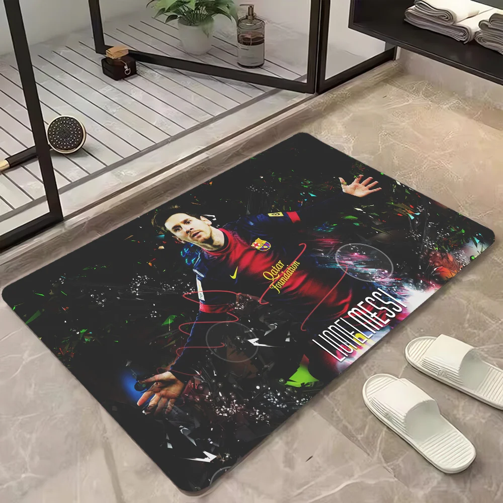 Messi Luxury Carpet for Kitchen Outdoor Doormat Entrance to Home Decor Items Room Rugs Front Door Mat Floor Custom Carpets Foot 3