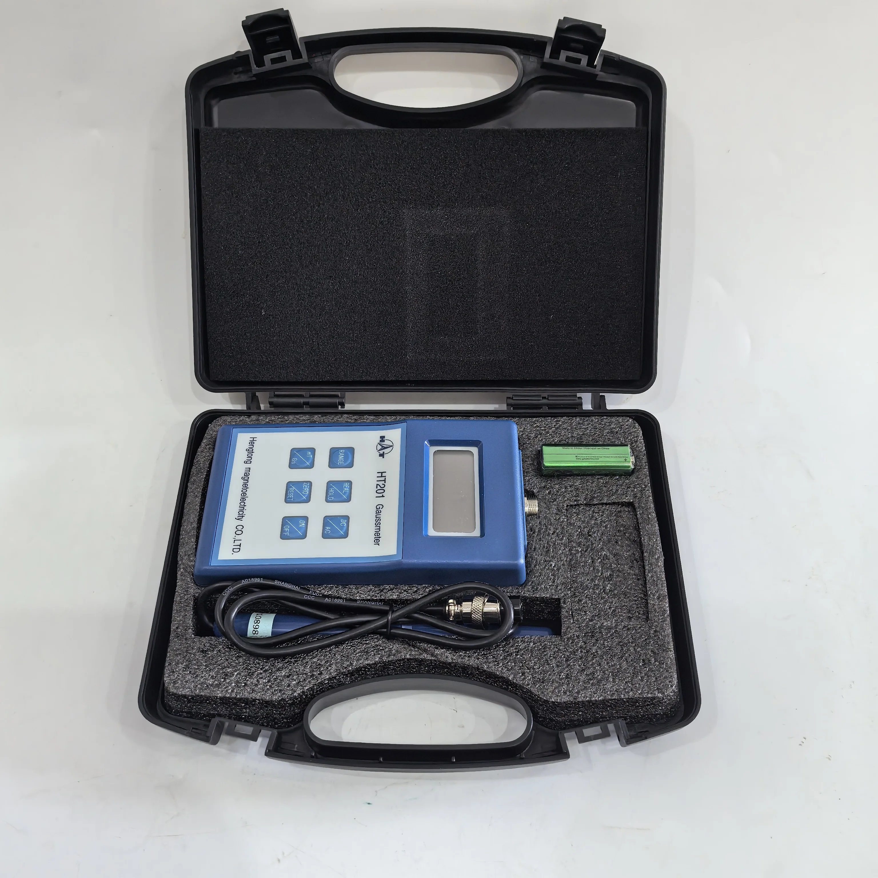 New HT201 Digital Gauss / Tesla meter Gaussmeter Teslameter Magnetic Flux meter AC DC 2000mT