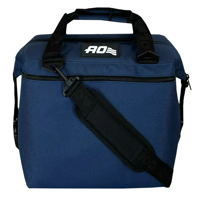 

12 Can Canvas Soft-Sided Cooler, Navy Blue