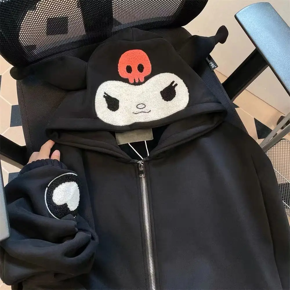 

Harajuku Extra large 300 catty anime hoodies women 2023 new jacket with plush and thick coat goth y2k sweatshirt streetwear
