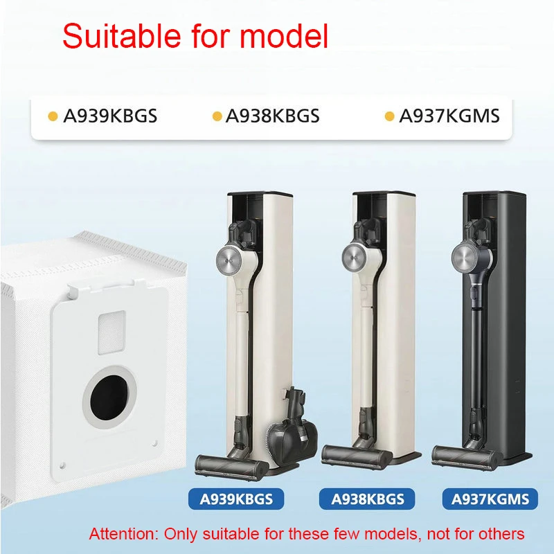10 Ersatz-Staubbeutel Für LG CordZero All-in-One Tower – Kompatibel Mit A939KBGS, A938KBGS, A937KGMS, A949KTMS