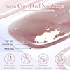 Harunouta Red Toe Semi-Cured Gel Nail Sticker Curing-free Wraps Adhesive Toenail Polish Strips Solid Color Full Cover Stickers 2