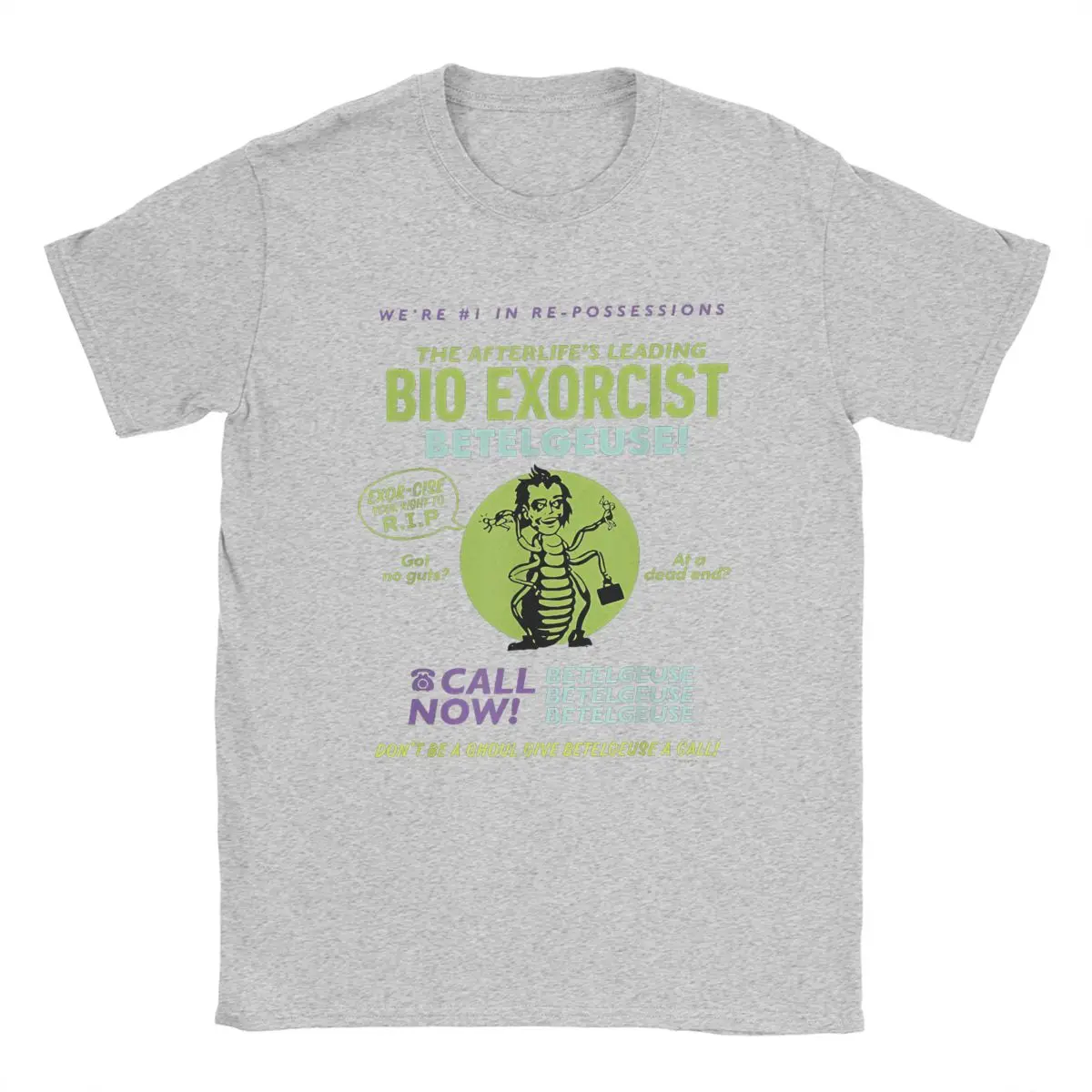 thumbnail image 1 of B-beetlejuice Camiseta de manga corta para hombre, Camisa de algodón con estampado de "postlife's Leading", Bio Exorcist Ad, Horror de Halloween, 1 of 5