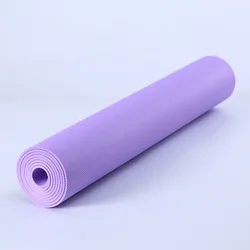 Premium Nonslip Yoga and Exercise Mat - Thin, Wide, and Durable for Gymnastics, Pilates, and Fitness (Purple)