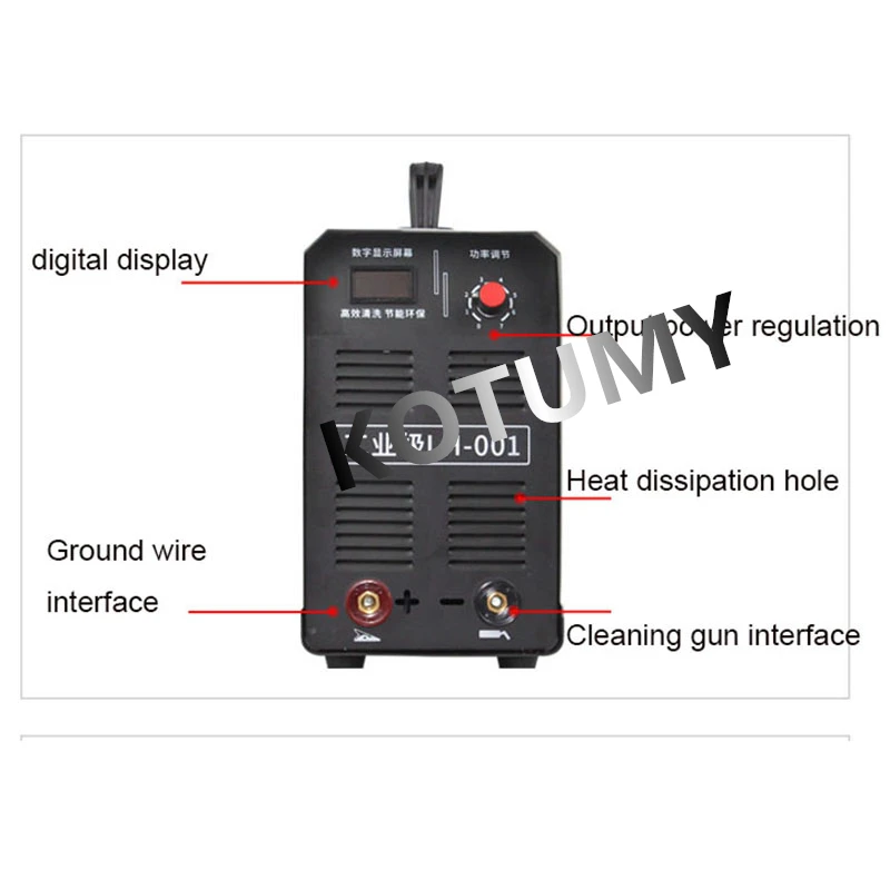high power Stainless Steel Welding Gap Cleaner Processor Solder Spot Welding Cleaner Electrolytic Polishing Machine 1000W