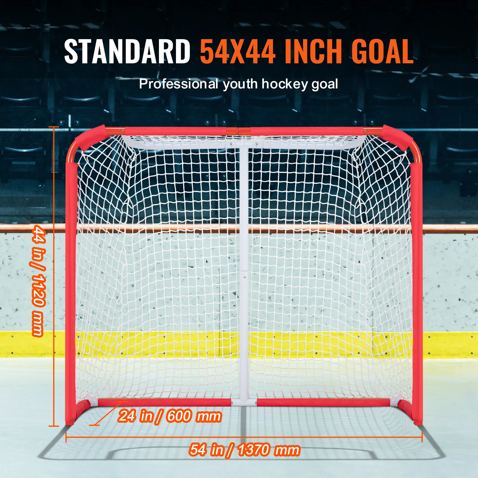Steel Youth Street Hockey Goal Portable Net for Kids Training